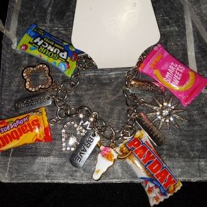 Candy inspired bracelet! Cute charm bracelet with the love of style ❤️.